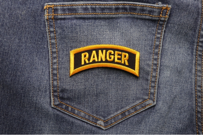 Ranger Rocker Patch shown on jeans
