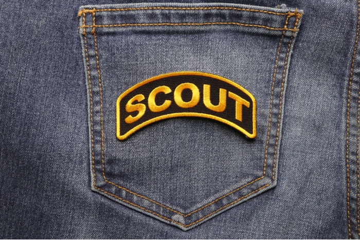 Scout Patch shown on jeans