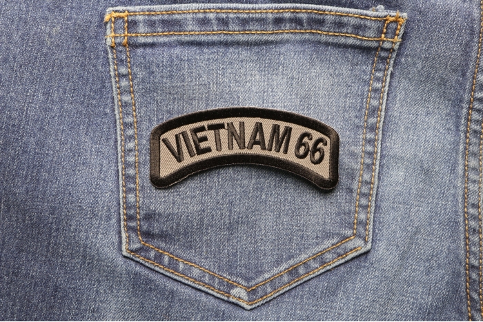 Vietnam 1966 Patch shown on jeans
