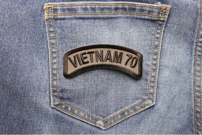 Vietnam 1970 Patch shown on jeans