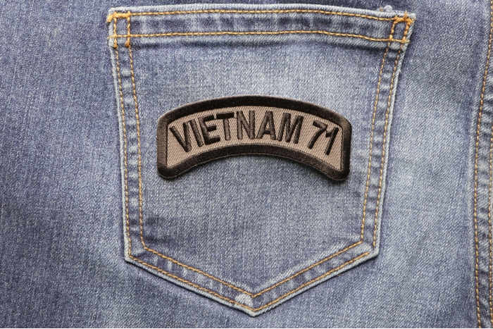 Vietnam 1971 Patch shown on jeans