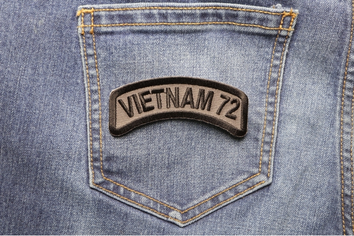 Vietnam 1972 Patch shown on jeans