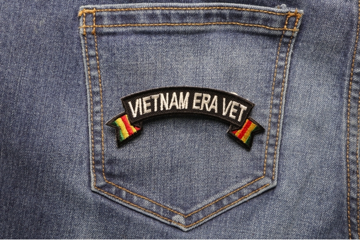 Vietnam Era Vet Patch shown on jeans