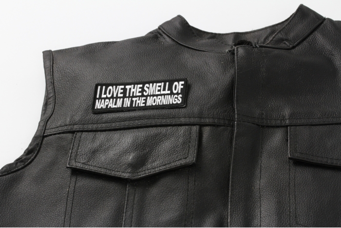  shown on leather vest