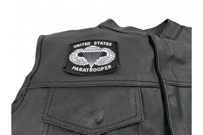 shown on leather vest