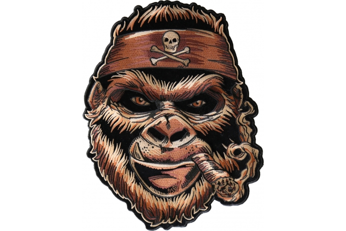 Large Gorilla Smoking Cigar Patch