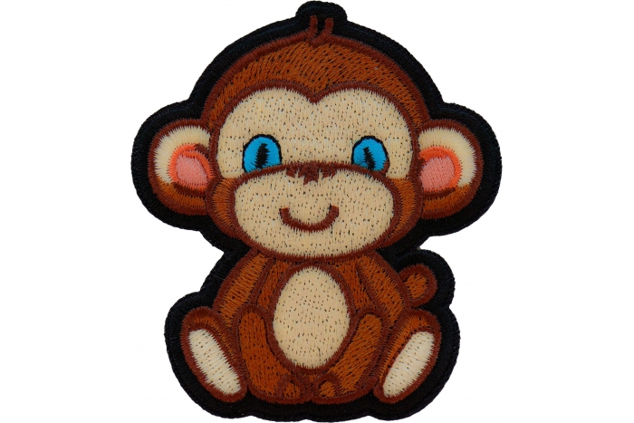 George Monkey Patch Monkey Patch - Iron on Monkey Patches by Ivamis Patches