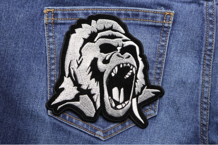 Gorilla Patch shown on jeans