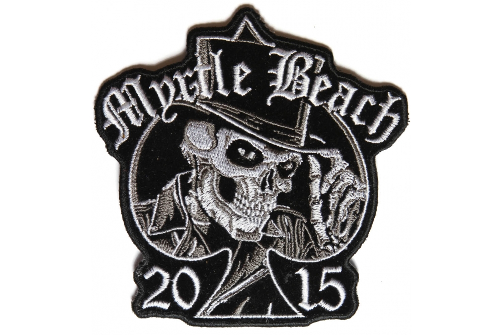 Myrtle Beach 2015 Patch Tall Hat Skull