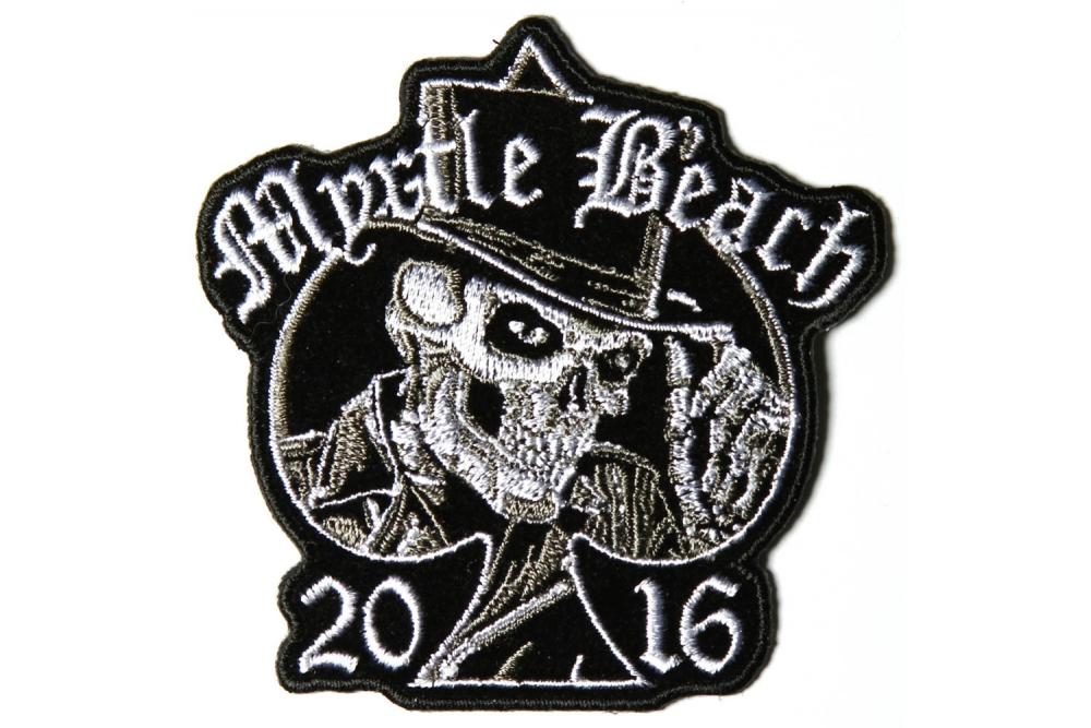 Myrtle Beach 2016 Tall Hat Skull Patch