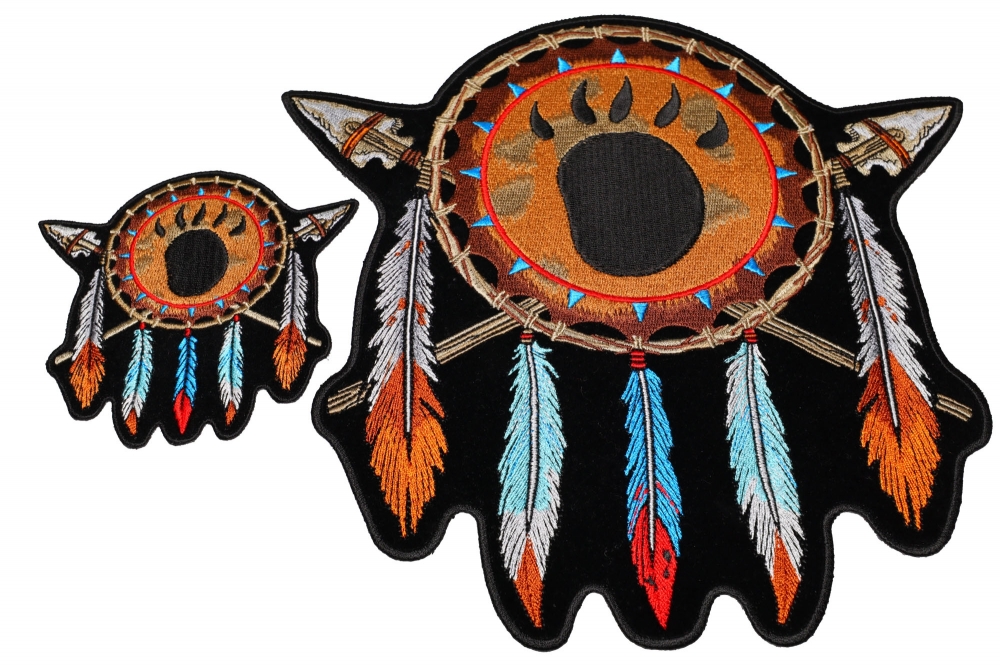Native American Feathers Arrows 2 Piece Patch Set