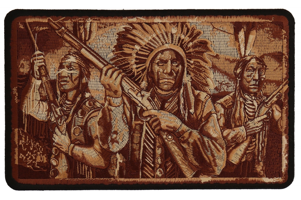 Native Indian Homeland Security Back Patch