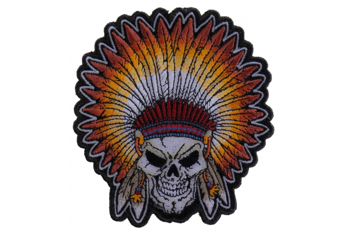 Head Dress Skull Patch