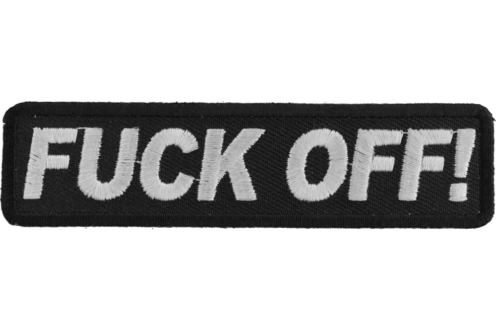 Fuck Off Iron On Patch 2Pcs Badge 3.2 Inch Fuck Off Patch Embroidery Iron on Patch Sew on Patch DIY Accessaries 2PCS Funny Patch 