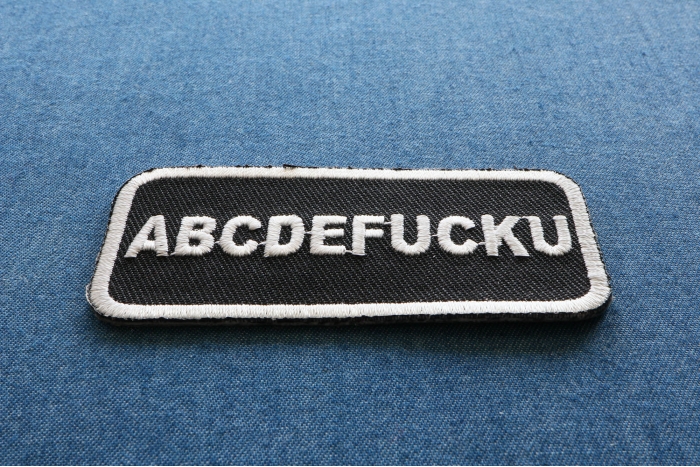 Abcdefucku Patch diagonal view