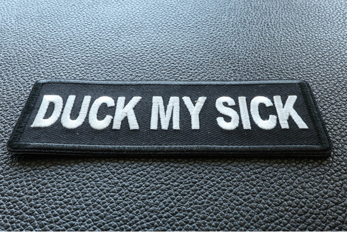 Duck my Sick Patch diagonal view