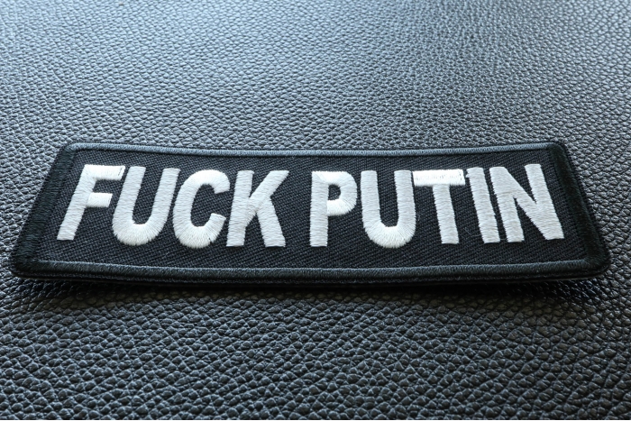 Fuck Putin Patch diagonal view