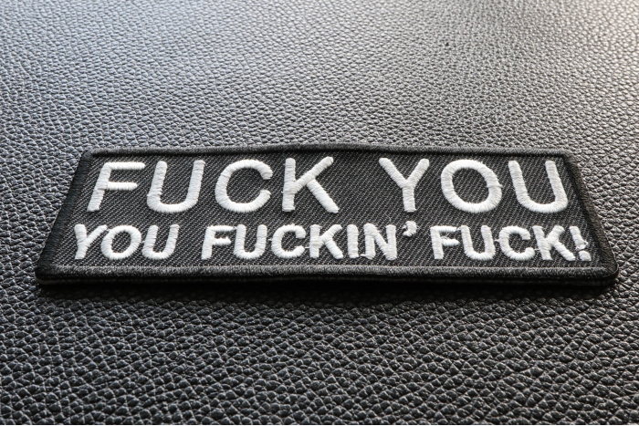 Fuck You You Fucking Fuck Patch diagonal view