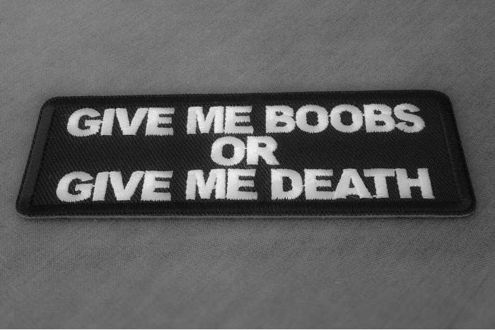 Give me Boobs or Give me Death Patch diagonal view