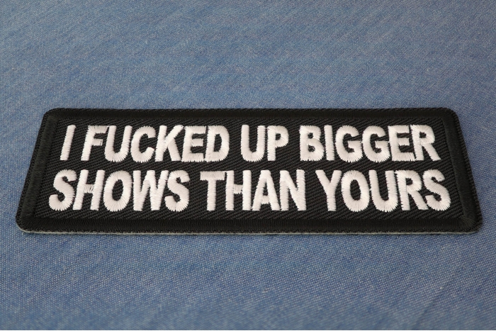 I fucked up bigger shows than yours patch diagonal view