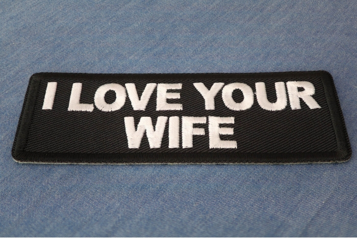 I love your Wife Patch diagonal view