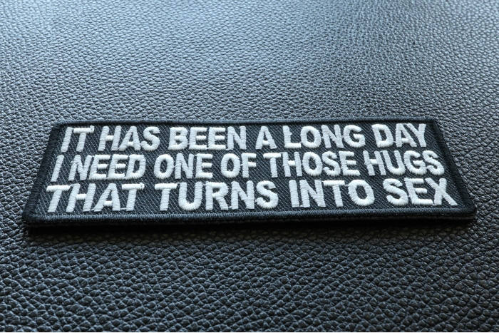 Long Day Need A Hug That Turns To Sex Patch diagonal view