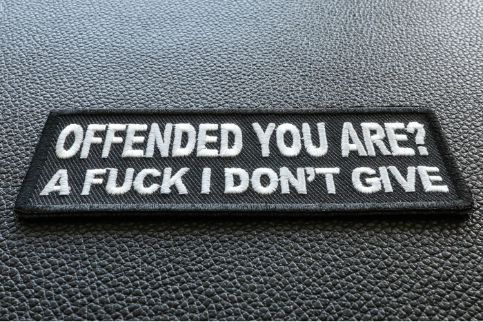 Offended You Are A Fuck I Dont Give Yoda Patch diagonal view