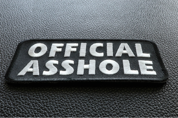 Official Asshole Patch diagonal view