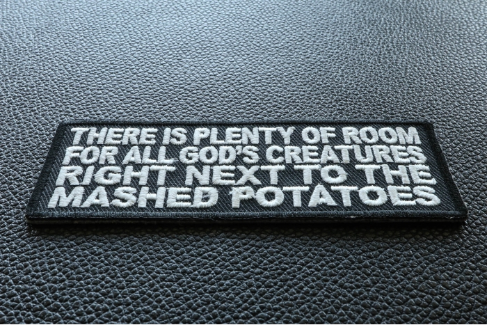 Plenty Of Room For All Gods Creatures Patch diagonal view