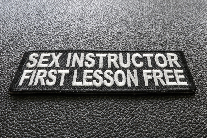 Sex Instructor First Lesson Free Patch diagonal view