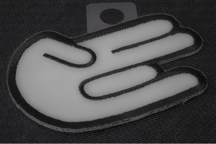 Shocker Hand Sign Patch diagonal view