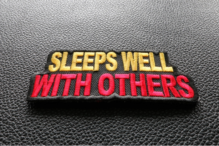 Sleeps Well With Others Patch diagonal view