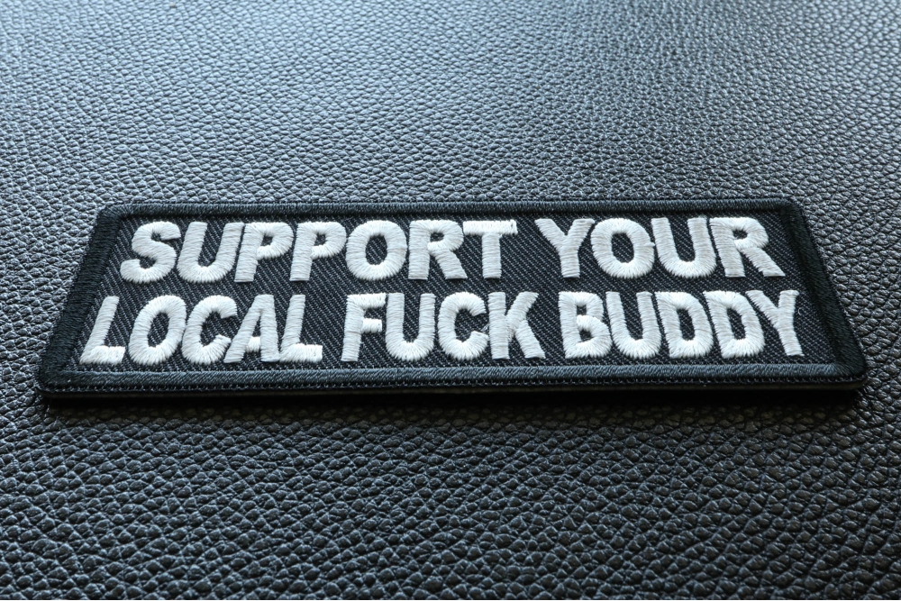 Support Your Local Fuck Buddy Patch diagonal view