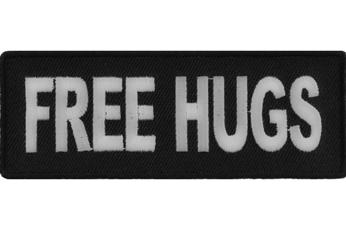 Free Hugs Naughty Iron on Patch