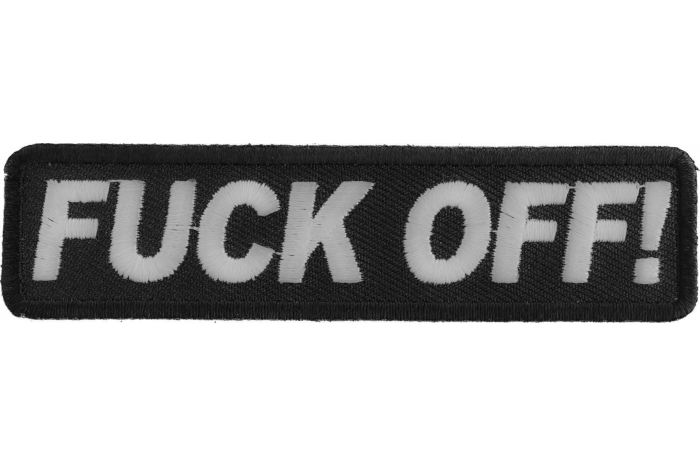 Fuck Off Naughty Iron on Patch