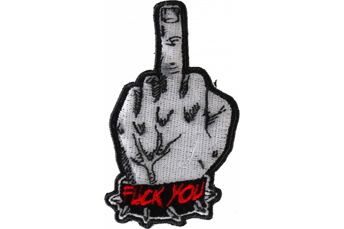Fuck You Giving the Finger Patch