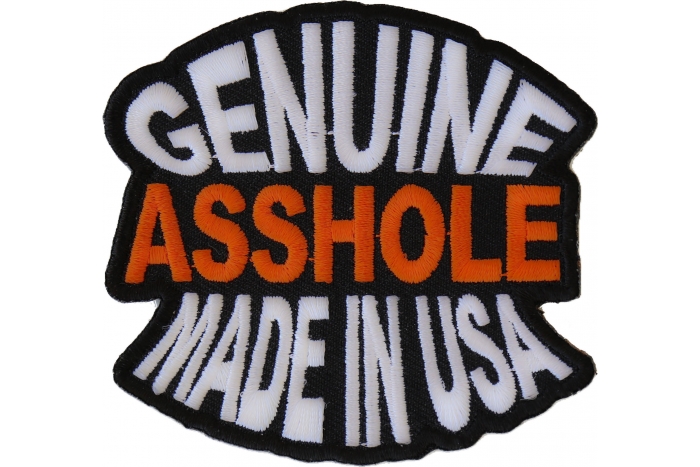 Genuine Asshole Made In USA Patch
