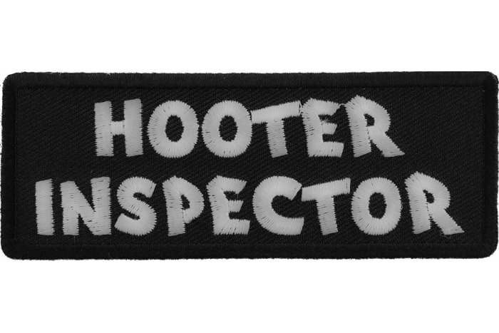 Hooter Inspector Naughty Iron on Patch