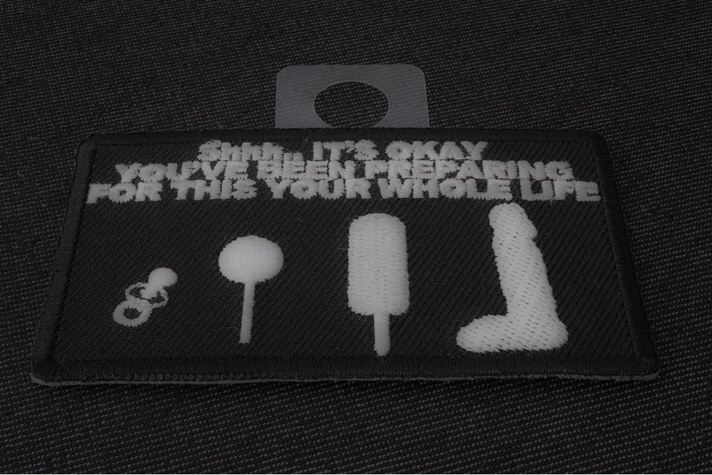 Powered By Sarcasm and Coffee Funny Iron on Patch