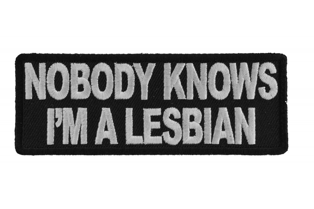 Nobody Knows Im A Lesbian Patch