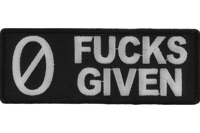 Zero Fucks Given Patch
