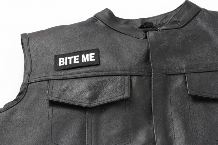  shown on leather vest