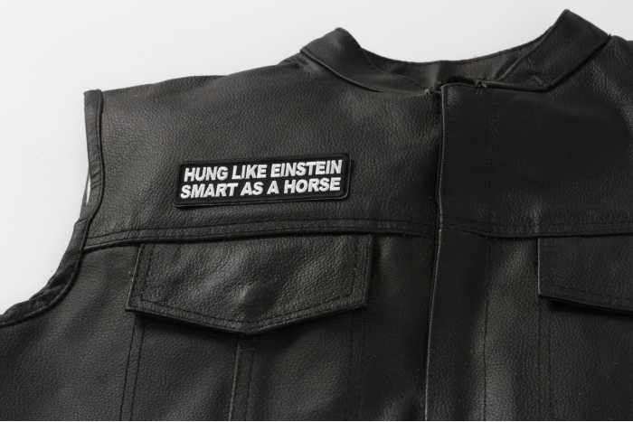  shown on leather vest