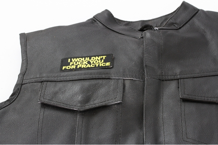  shown on leather vest