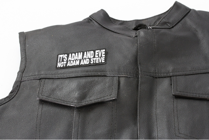  shown on leather vest