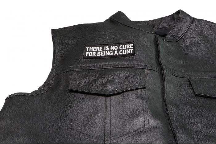  shown on leather vest