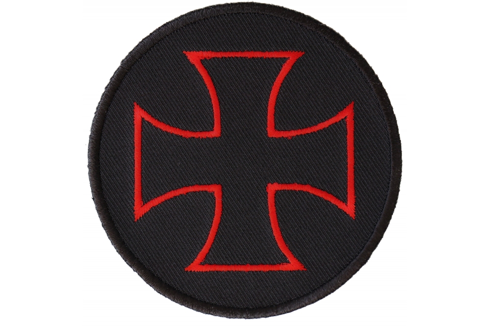 Black Iron Cross Patch