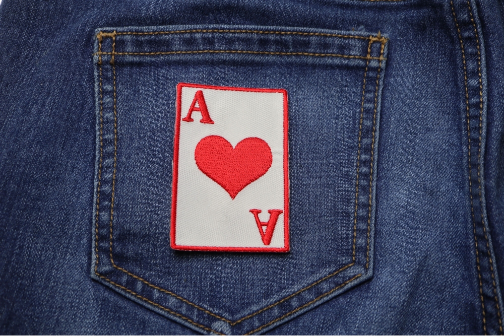 Ace Of Hearts Patch Novelty Patches TheCheapPlace