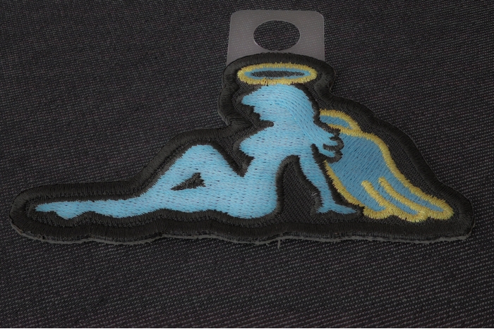 Angel Girl Novelty Iron on Patch diagonal view