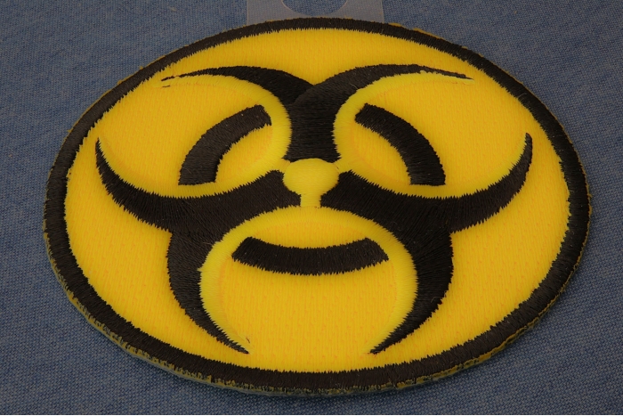Bio Hazard Novelty Patch diagonal view